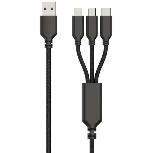 2GO 797257 cargador de dispositivo móvil Universal Negro Corriente alterna Interio