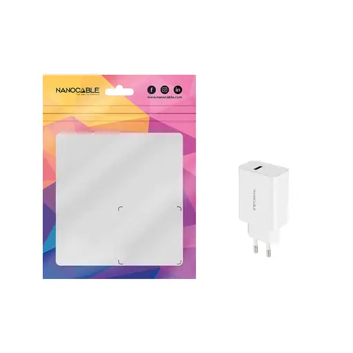 Nanocable Cargador USB, 5V/2.1A, Blanco