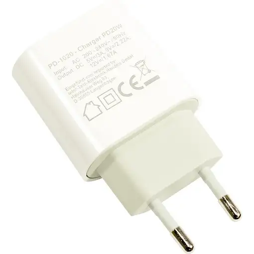 Inter-Tech PD-1020 Universal Blanco Corriente alterna Interior