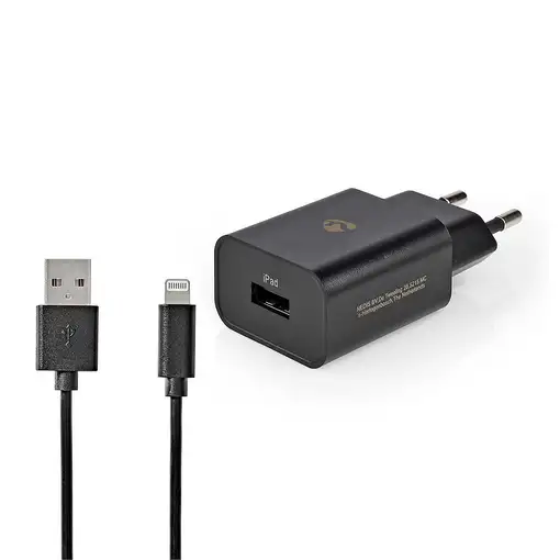 Nedis WCHAL242ABK cargador de dispositivo móvil Universal Negro Corriente alterna