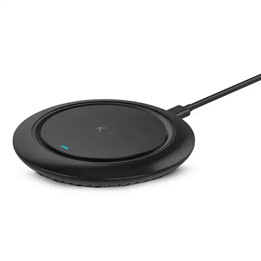 Ksix Base de carga inalámbrica Fast Charge 15 W, Para smartphones y auriculares Qi