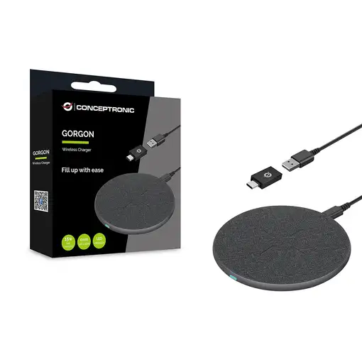 Conceptronic GORGON03G cargador de dispositivo móvil Auriculares, Smartphone Gris