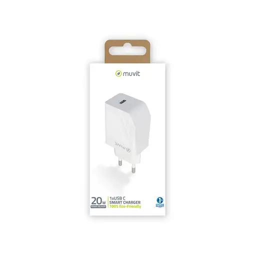 Muvit MCACC0012 cargador de dispositivo móvil Universal Blanco Corriente alterna C