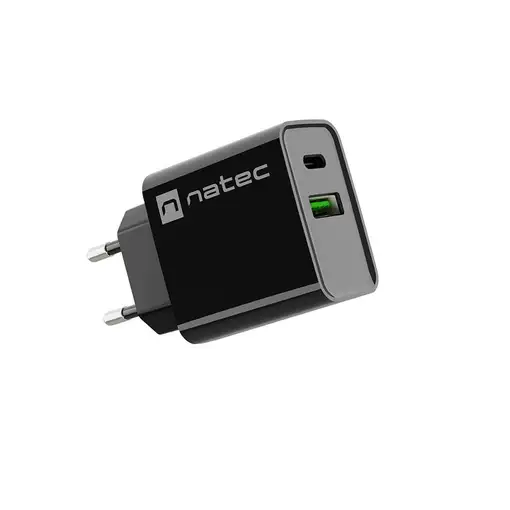 NATEC RIBERA Universal Negro Corriente alterna Carga rápida Interior