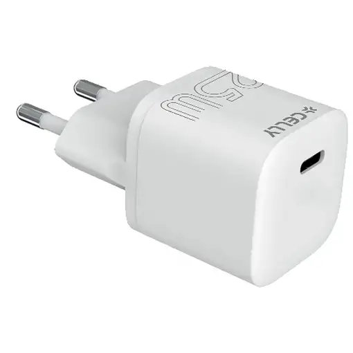 Celly UCTC1USBC25WWH cargador de dispositivo móvil Universal Blanco Corriente alte