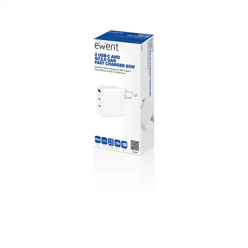 Ewent EW1323 cargador de dispositivo móvil Universal Blanco Corriente alterna Carg