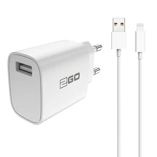 2GO 797253 cargador de dispositivo móvil Universal Blanco Corriente alterna Interi