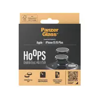 PanzerGlass ® Hoops® Black Camera Lens Protector iPhone 15 | 15 Plus Protector de