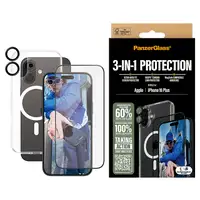 PanzerGlass ® 3-in-1 Protection Bundle iPhone 16 Plus Protector de pantalla Apple
