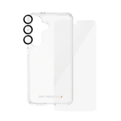PanzerGlass ® 3-in-1 Protection Pack Samsung Galaxy S24 | Ultra-Wide Fit w. EasyAl
