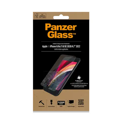 PanzerGlass ® Screen Protector iPhone 8 | 7 | 6s | 6 | SE (2020/2022) | Standard F