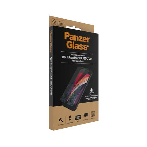 PanzerGlass ® Screen Protector iPhone 8 | 7 | 6s | 6 | SE (2020/2022) | Standard F