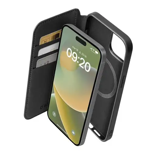 SBS TEBKMAGSFIP1567K funda para teléfono móvil 15,5 cm (6.1") Funda cartera Negro