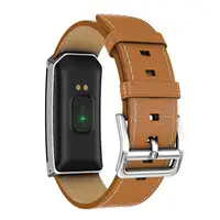 Denver BFH-250 Pulsera de actividad 2,44 cm (0.96") IP68 Marrón, Plata