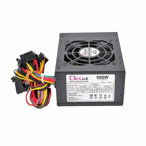 L-Link LL-PS-MICRO500-CAB unidad de fuente de alimentación 500 W 20+4 pin ATX ATX