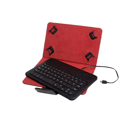 Phoenix Technologies PHKEYCASE7-8 teclado para móvil Negro, Rojo