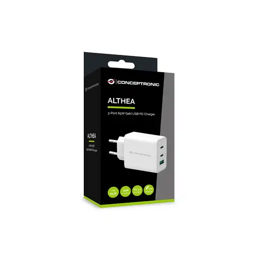 Conceptronic ALTHEA12W cargador de dispositivo móvil Universal Blanco Corriente al