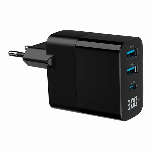 Gembird TA-UC-PDQC30LCD-BK-02 cargador de dispositivo móvil Universal Negro Corrie