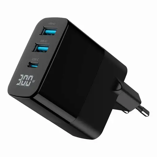 Gembird TA-UC-PDQC30LCD-BK-02 cargador de dispositivo móvil Universal Negro Corrie