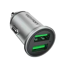 Vention Cargador de Coche FFAH0/ 2xUSB/ 30W