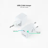TooQ Cargador de Pared USB-C PD20W, Blanco