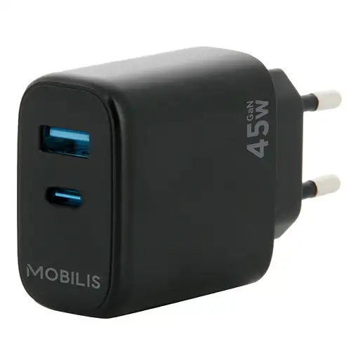 Mobilis 001363 cargador de dispositivo móvil Universal Negro Corriente alterna Aut
