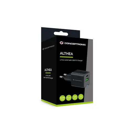 Conceptronic ALTHEA15B cargador de dispositivo móvil Universal Negro Corriente alt