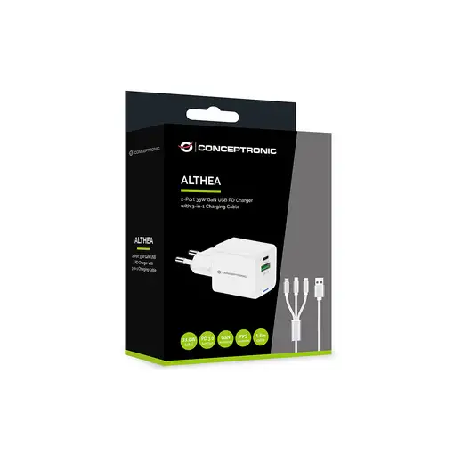 Conceptronic ALTHEA16W cargador de dispositivo móvil Universal Blanco Corriente al