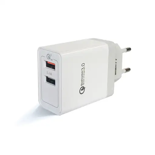 Eightt EQC2V2 cargador de dispositivo móvil Universal Gris, Blanco Corriente alter