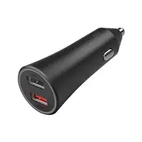 Xiaomi Mi 37W Dual-Port Car Charger Universal Negro Encendedor de cigarrillos Auto