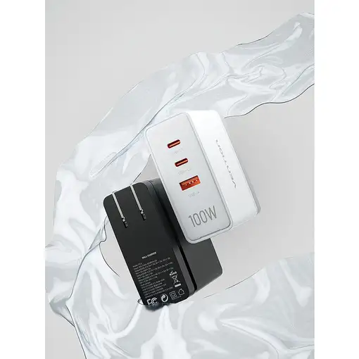 Vention Cargador de Pared FEGW0-EU/ 2xUSB Tipo-C/ 1xUSB/ 100W