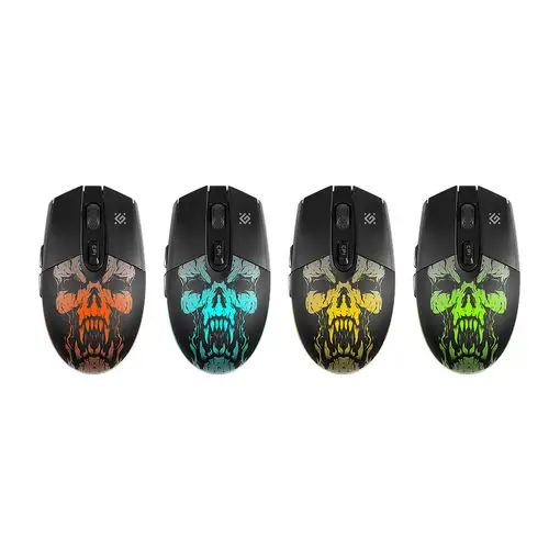 Defender Beta GM-707L ratón Juego mano derecha RF inalámbrico Óptico 1600 DPI