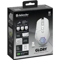 Defender GLORY GM-514 ratón Juego mano derecha RF inalámbrico Óptico 3200 DPI