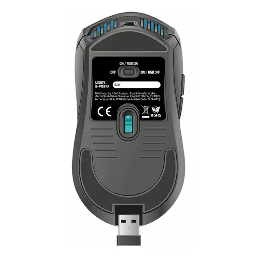 Spirit of Gamer PRO-M9 ratón Juego Ambidextro RF inalámbrico Óptico 4200 DPI