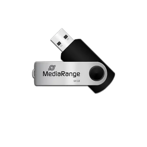 MediaRange 64GB USB 2.0 unidad flash USB USB Type-A / Micro-USB Negro, Plata