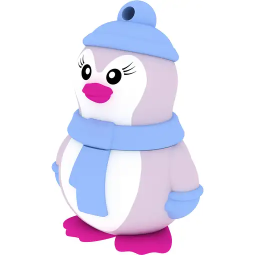 Emtec Miss Penguin unidad flash USB 16 GB USB tipo A 2.0 Azul, Púrpura, Blanco