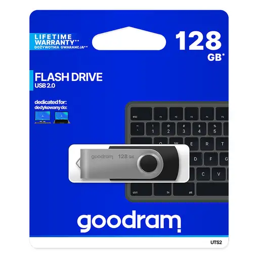 Goodram UTS2 unidad flash USB 128 GB USB tipo A 2.0 Negro