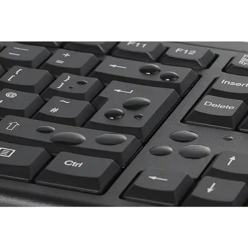 Kensington Conjunto de teclado y ratón inalámbricos KM150 EQ para sobremesa