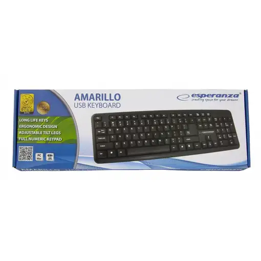 Esperanza EK134 teclado USB Negro