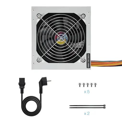 TooQ TQAPOLO-500SP unidad de fuente de alimentación 500 W 20+4 pin ATX ATX Plata