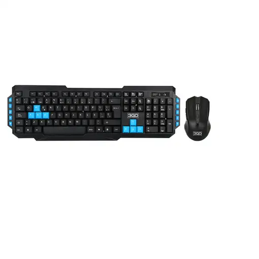 3GO COMBODRILEH2 teclado Ratón incluido Juego USB QWERTY Negro