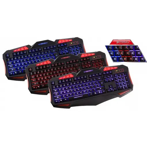 Esperanza EGK3000 teclado Ratón incluido Juego USB QWERTY Inglés del Reino Unido N