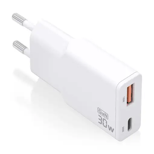 AISENS ASCH-30W2P046-W cargador de dispositivo móvil Cámara digital, MP3, MP4, Tel
