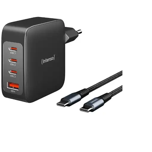 Intenso 7814010 adaptador e inversor de corriente Interior 140 W Negro