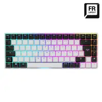 Sharkoon SKILLER SGK50 S3 teclado Juego USB AZERTY Francés Blanco
