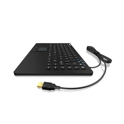 KeySonic KSK-5230IN teclado Oficina USB QWERTY Inglés de EE. UU. Negro