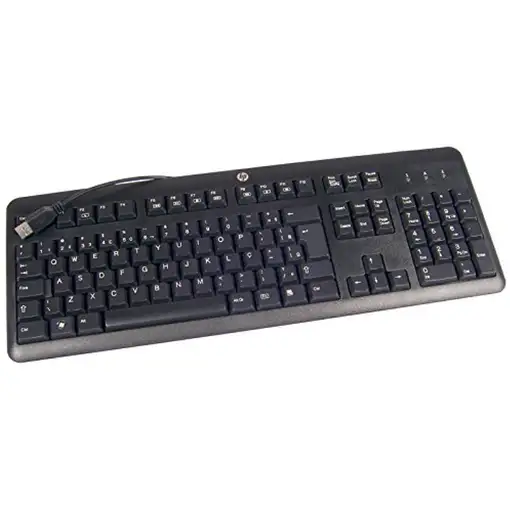 HP 672647-L33 teclado Oficina USB QWERTY Internacional de EE.UU. Negro