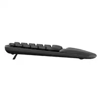 Logitech Wave Keys, teclado ergonómico inalámbrico con reposamanos acolchado, escr