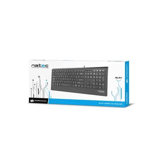 NATEC Barracuda teclado Universal USB QWERTY Español Negro