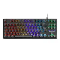 Mars Gaming MKXTKLBES, Teclado Mecánico Ultra-compacto TKL RGB, Reposamuñecas, Swi
